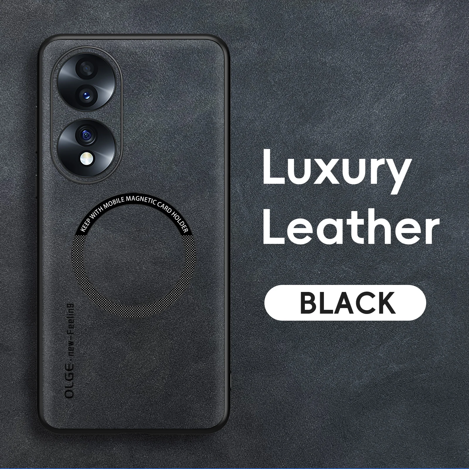 Magnetyczne retro skórzane miękkie etui na telefon Honor 70 90 50 Honor70 Honor90 Honor50 z bezprzewodowym ładowaniem