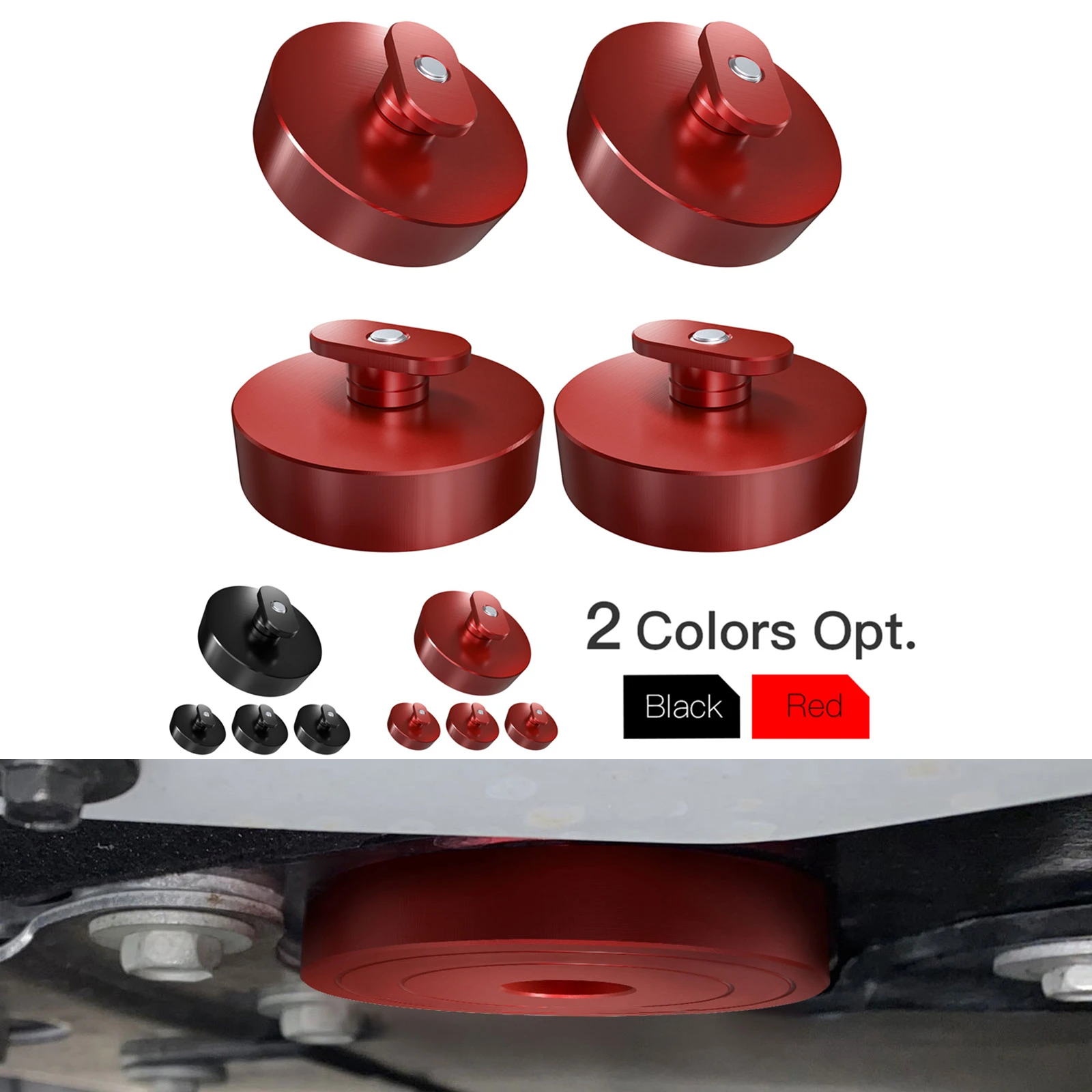 

BEVINSEE 4pcs Car Lifting Jack Pads Pucks Jack Lift Adapter Tool for Corvette C5 C6 C7 GS Z06 ZR1 C8