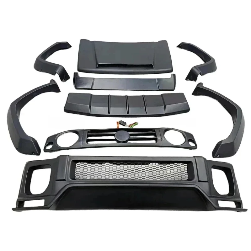 Jim Body Kit: Rin-Primed Front and Rear Bumpers, Widdy Flar, and Rear Spoiler