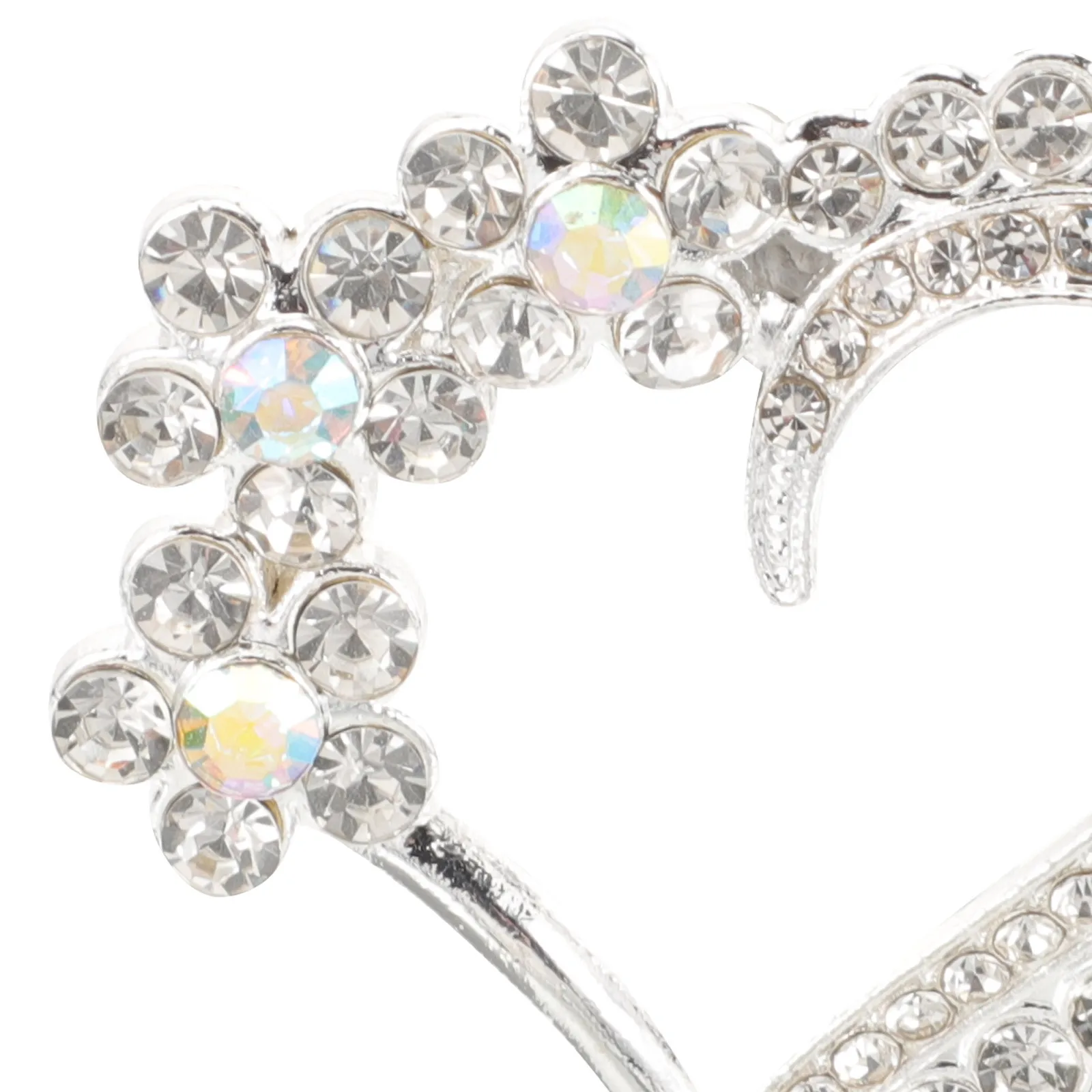 10 قطعة بقع القلب حجر الراين سبيكة ديكور للملابس والأحذية حقيبة يد Diy بها بنفسك الحرفية حجر الراين الديكورات الخياطة الملحقات