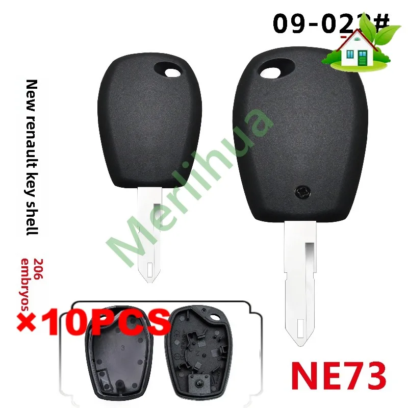 FOR Renault Car Straight Remote Key Fob Shell Replacement Housing Compatible With 206 Uncut Key Blank For Koleos Latitude