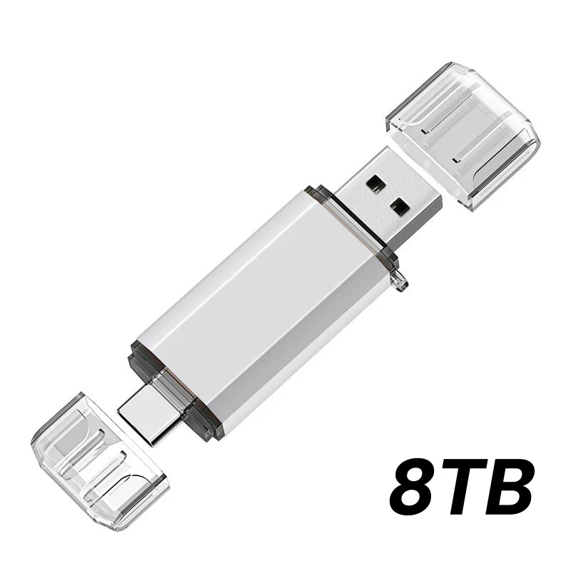 Neuer 16TB 2-in-1 OTG USB-Stick 3.0 Typ C 8TB 4TB 2TB Pendrive für iPhone Samsung Huawei Xiaomi Android Laptop Speicherstick