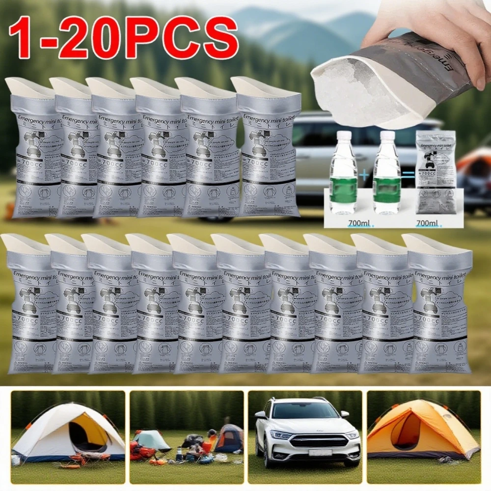 

1-20 шт. портативный аварийный писсуар, уличные сумки для кемпинга, одноразовые дорожные сумки для рвоты, мини-мобильная сумка для туалета для мужчин и женщин