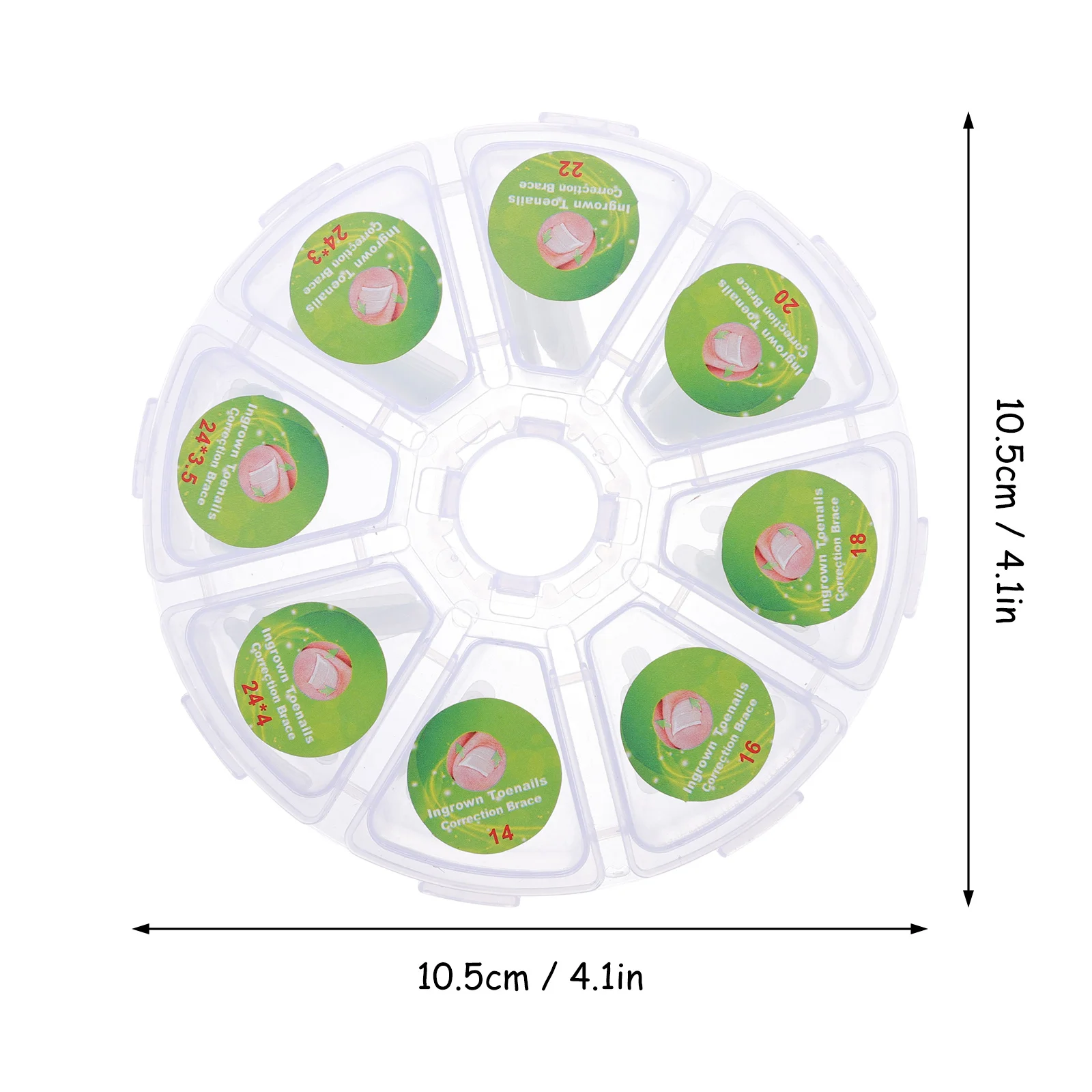 100 szt. Plastrów na wrastające paznokcie, przezroczyste narzędzie do pielęgnacji paznokci, paski korygujące paznokcie, osobista pielęgnacja stóp, leczenie paznokci.