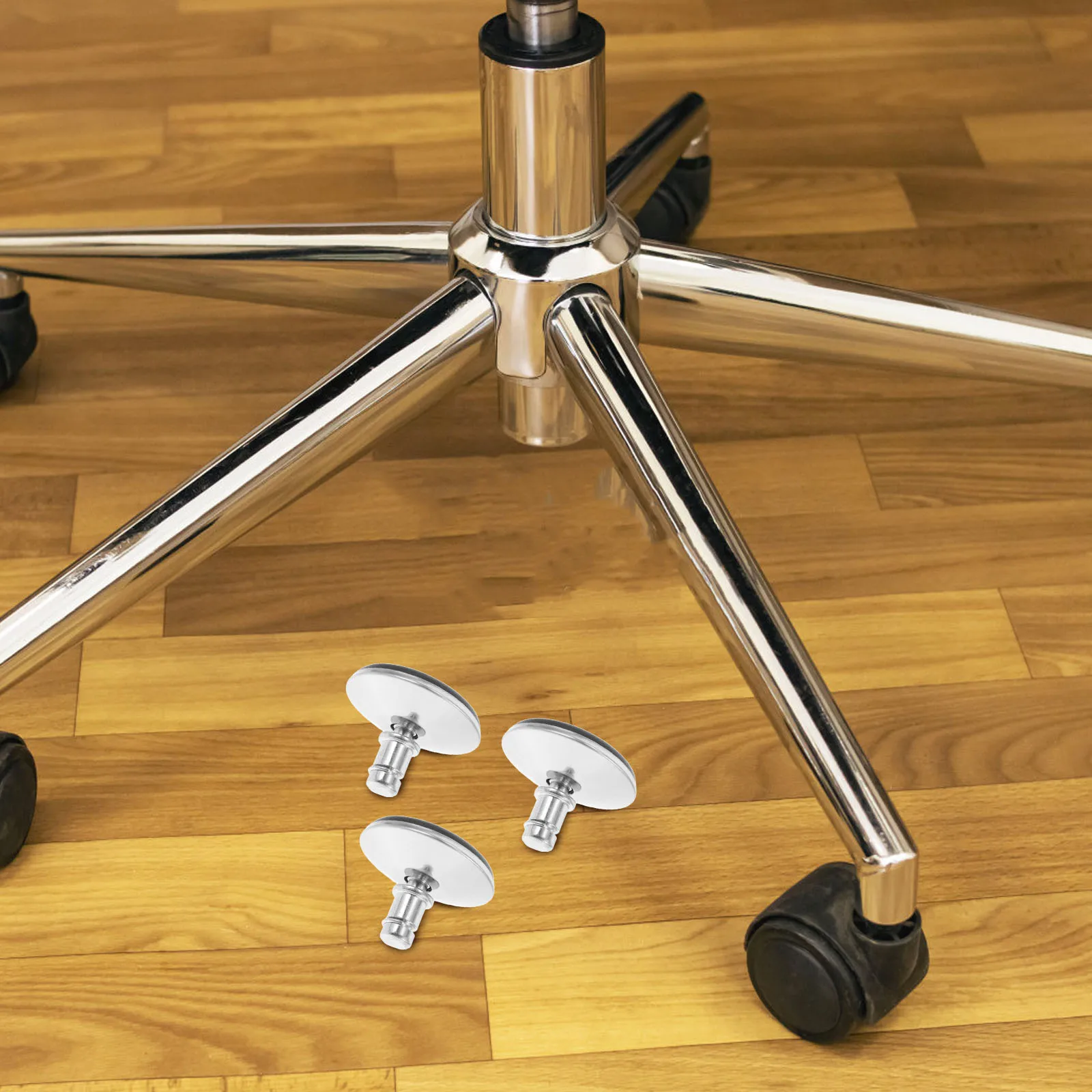 5Pcs Chair Leveling Feet Adjustable Office Chair Leg Covers Heavy Duty Furniture Levelers Replacement Parts for Stability