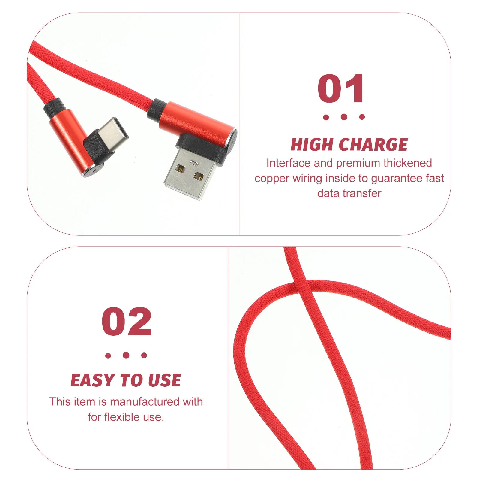 

Type-c Charging Cable for Phone Tablet Micro USB Extender Cord Data Long