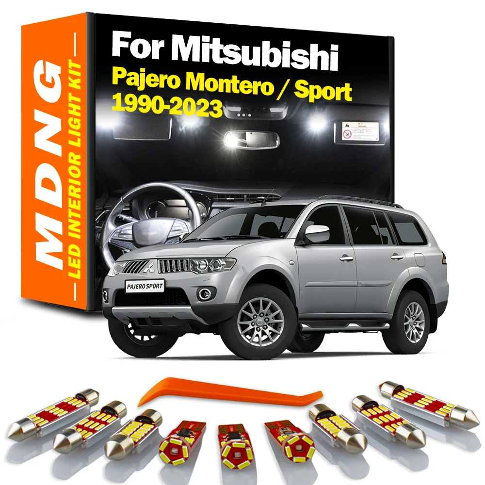 Kit de bulbo de porta de luz LED interior mapa, Mitsubishi Pajero Montero Shogun esporte 1 2 3 4 MK1 MK2 MK3 MK4 1990-2020 2021 2022 2023