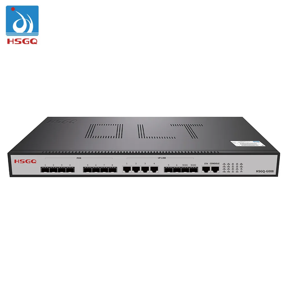 HSGQ-G008 Olt 8 Puertos Gpon Ftth Fttb Fttc Network Olt- 8 Port 20 Km Mikrotik Gpon Communication Equipment Olt Gpon