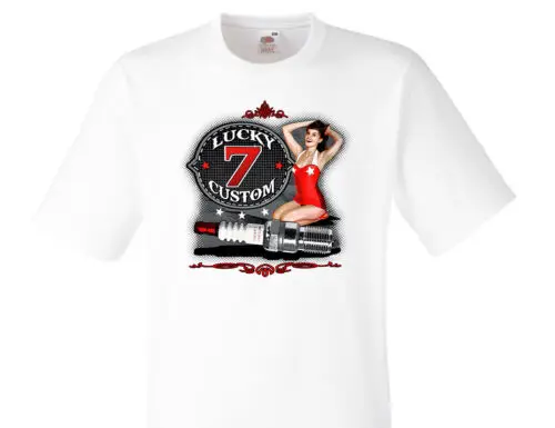 Hot Rod Kustom Rockabilly Speed Shop Pin-Up  T-Shirt vor Fun -168