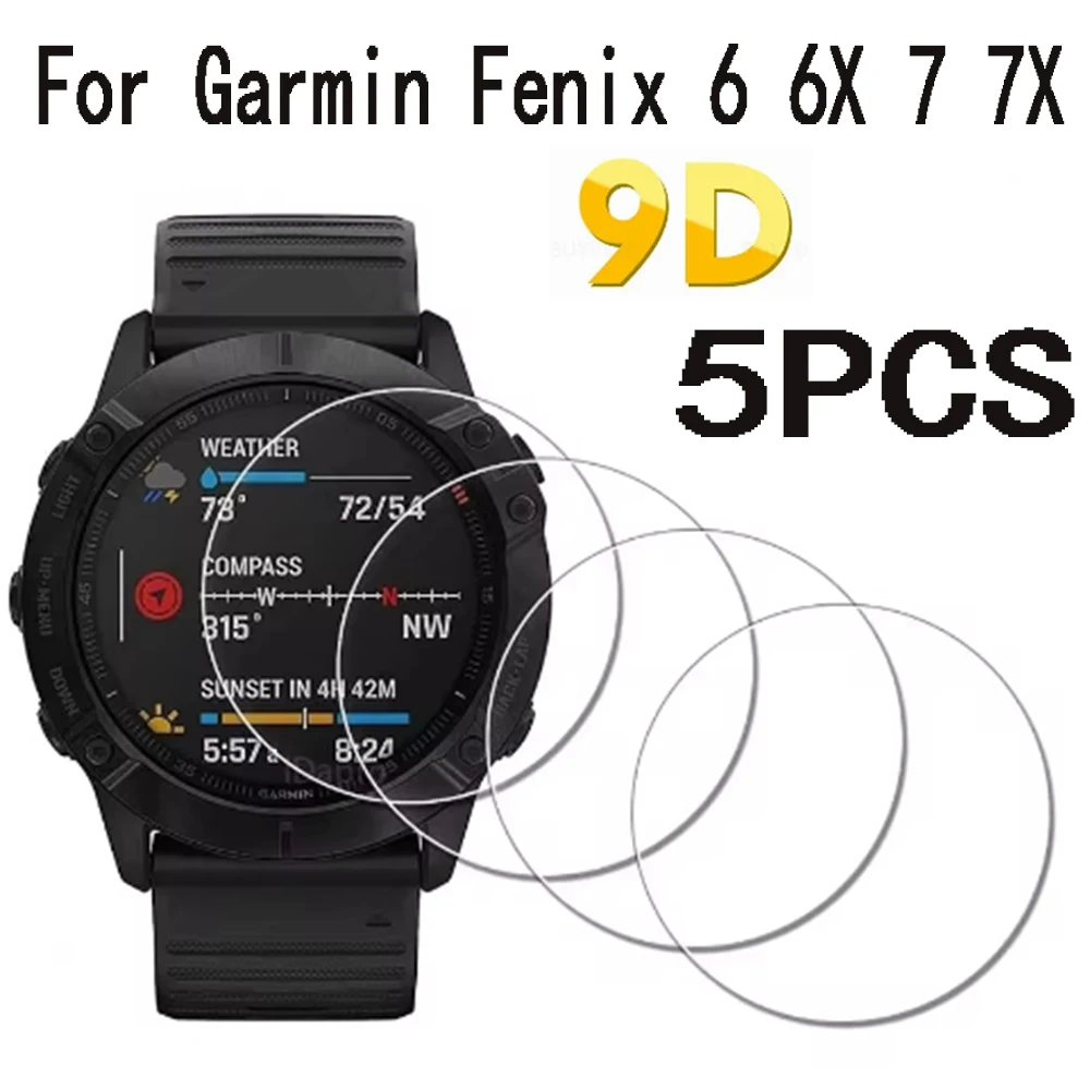 Película protectora de vidrio para Garmin Instinct 2S Fenix 3 HR 5 5X 5S Plus 6 7 6X 7X 6S 7S Por epix Pro 47 51mm Enduro 2 Vivoactive 4S