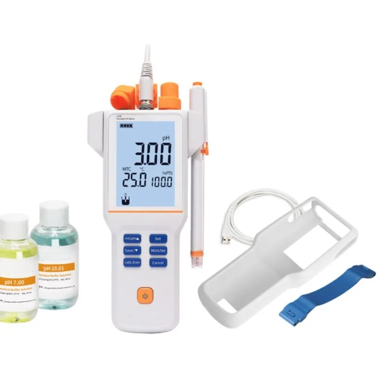 Veidt Weighing PH110B Water Quality Meter Tester Dissolved oxy gen Tester Meter Conductivity Salinity Temperature PH MeterTester