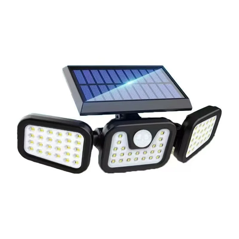 150W-200W Outdoor Solar LED Garden Light IP65 Warm White CCT ABS Wall Lamp Human Body Sensing ROHS Certified for Road Use