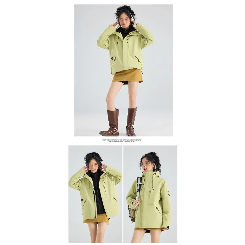 

Running Sports Leisure Couples Outdoor Sports Fitness High-quality Three in One Waterproof Windproof Thick and Warm Assault Suit