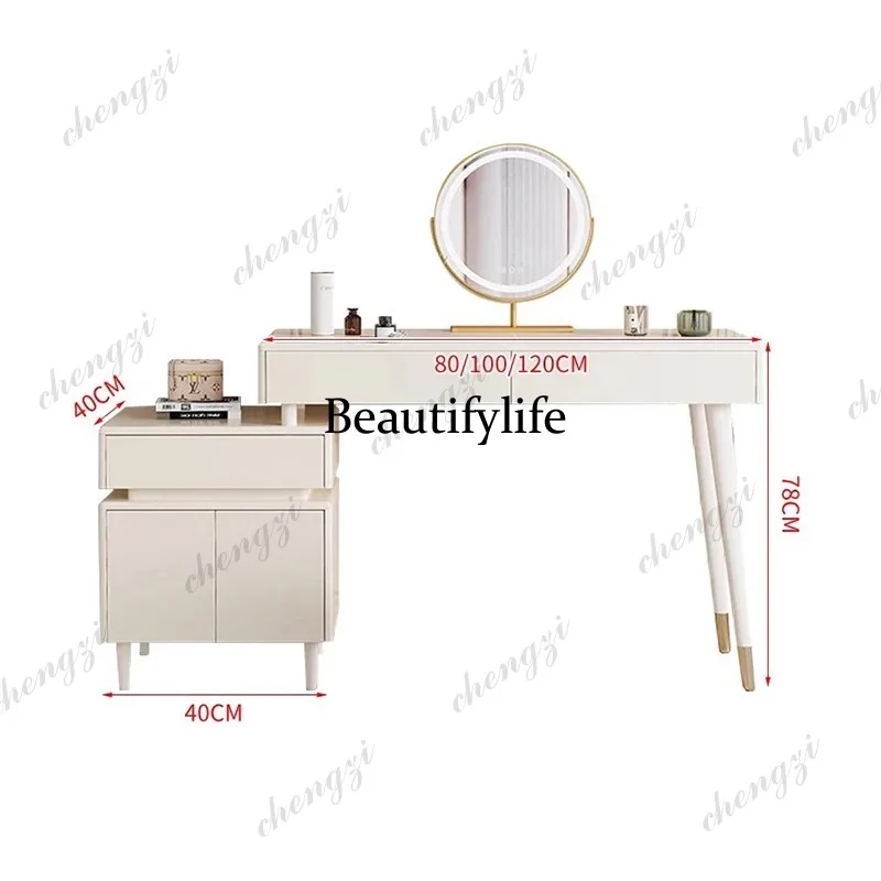 PPP Modern Classic Vanity Desk Aesthetic Trendy Premium Simple Vanity Desk Exquisite Industrial Coiffeuse De Chambre Furniture