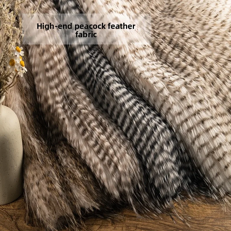 

Элитная длинноворсовая ткань из искусственного меха под животных, 0 см, с перьями павлина, для наволочек, фотосъемки, поделок, губчатых подушек и рукоделия