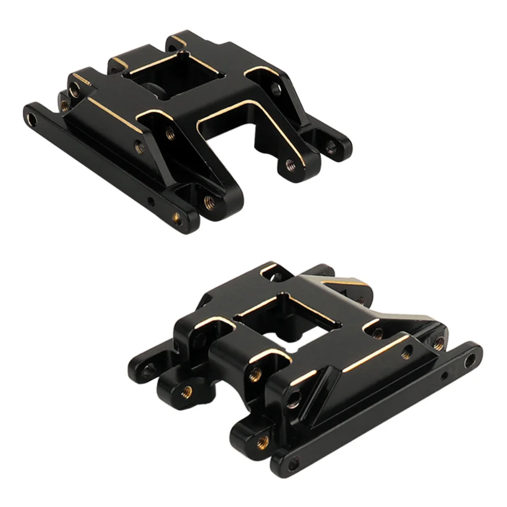 TRX4m revêtement noir abaissé en laiton dérapage plaque astronomique Transmission Mount pour 1/18 TRX4-M RC inoler voiture métal mise à niveau pièces