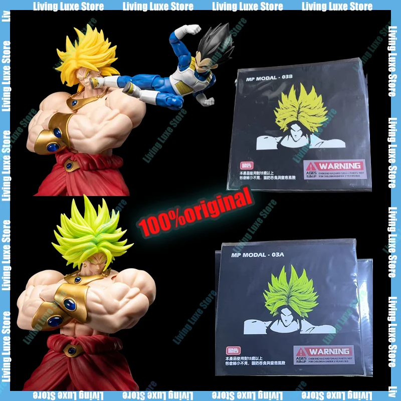2025 nuevo Mp más posibilidad estudio Broly Dragon Ball bestia divinidades Super Saiyan Broly cabeza accesorios Anime figura de acción