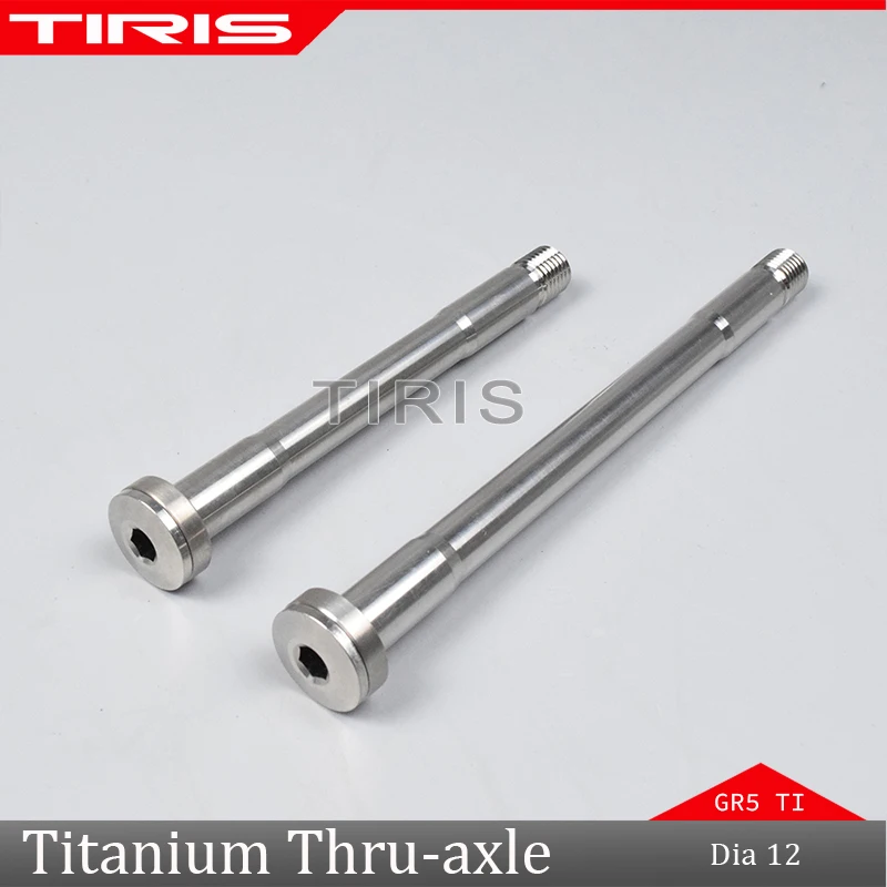 TIRIS-Titanium Bike Hollow Thru-axles, Super Light, Threaded for Front and Rear Dropout, Custom, 12*100/148