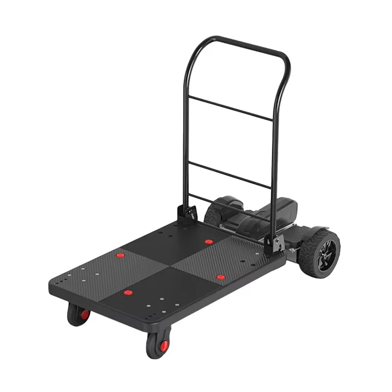 

High Quality Four Wheel Foldable Plastic Platform Trolley Reliable Self Balancing Structure Lightweight Easy Folding And Storage