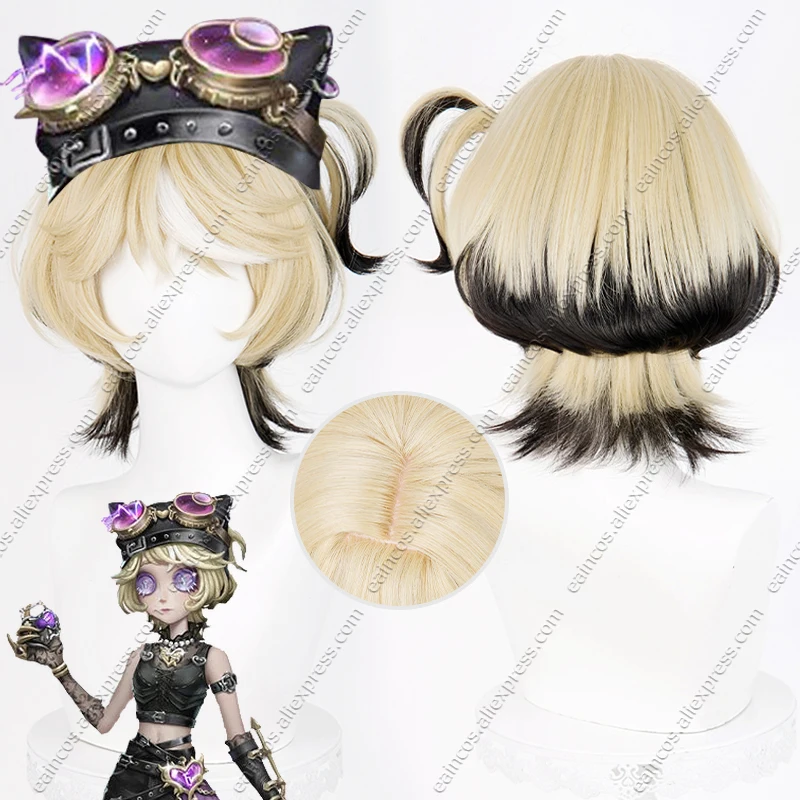 IDV Mechanic Tracy Reznik Cosplay Wig Lock Core 35cm Mixed Color Heat Resistant Synthetic Hair