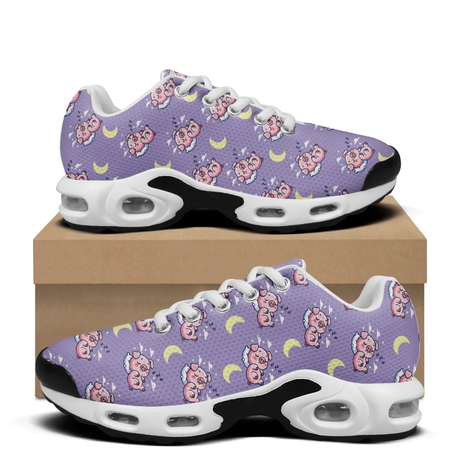 XIXIRIMIDO Air-Cushioned Sneakers Women's Running Shoes Men Commuter Shoe Nurse Shoes Lightweight Breathable Comfortable Pig