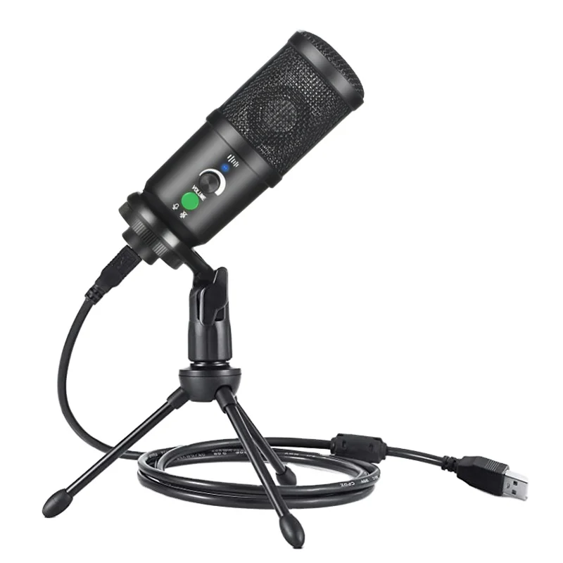 

Bm-66Top Quality Metal Voice Recording Podcasting Microphones Kit With Studio Condenser Mic Gaming MicrophoneS