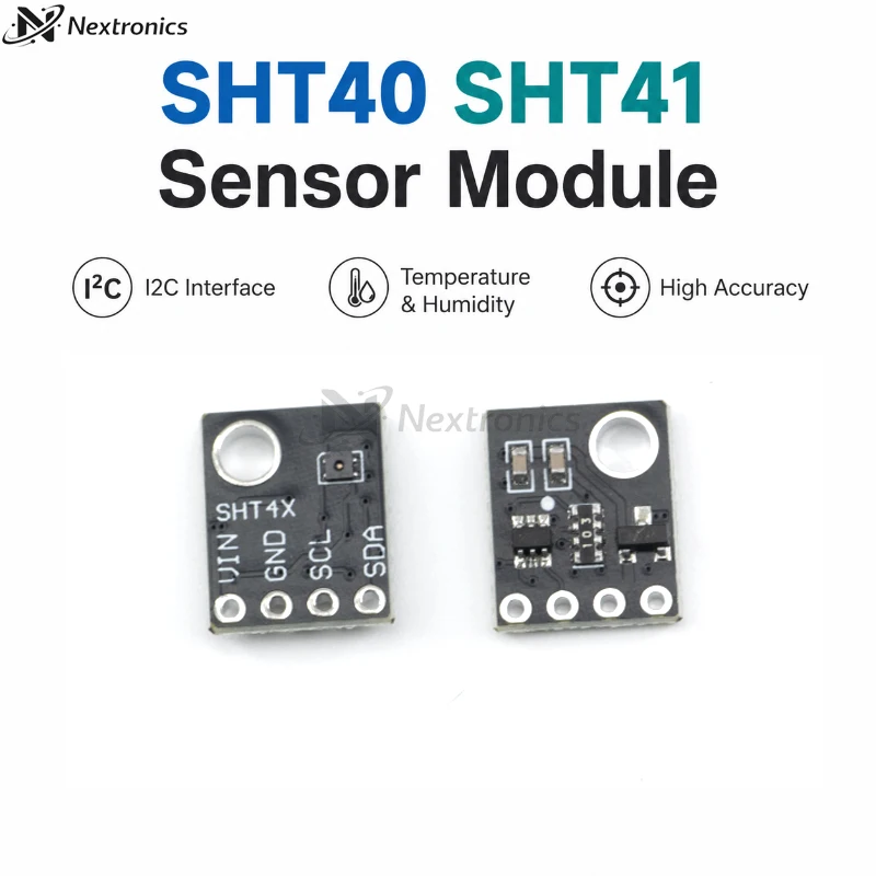 1/3/5/10PCS SHT40 SHT41 Digital Temperature Humidity Sensor Module I2C High Precision for Arduino ESP32
