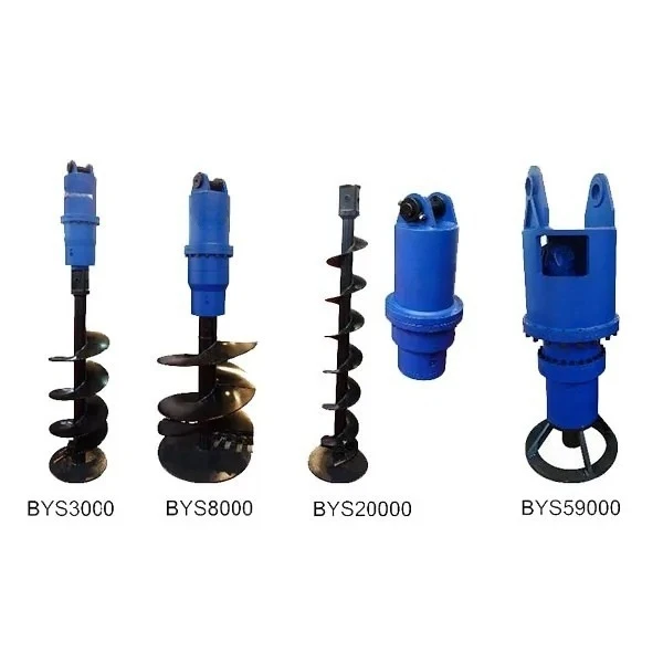 custom size hydraulic powered earth drill earth auger for tractor with gearbox for drilling rig parts auger drill for planting