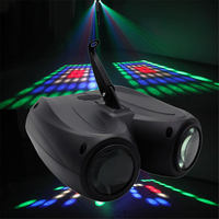 Mini DJ Disco Light Colorful LED Laser Projector Double Head Party Light 64led Stage Effect Lighting for Home Entertainment