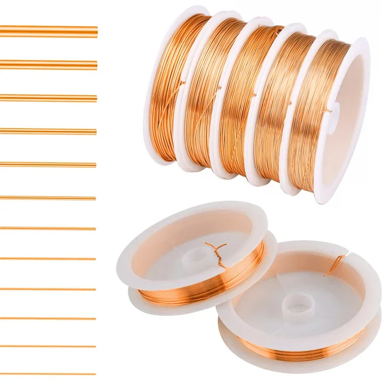 3-1Rolls Enameled Coppers Magnet Wire 0.06mm-1.2mm Winding Coil Cable Lacquered Coppers Wire 10-100 Meters Length image 5
