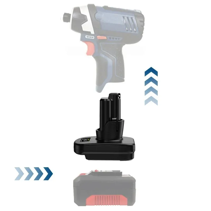 HAKSINKY EIN18BS12 Power Tool Battery Adapter for 18V Li-ion Battery Convert To Work for Bosch 12V