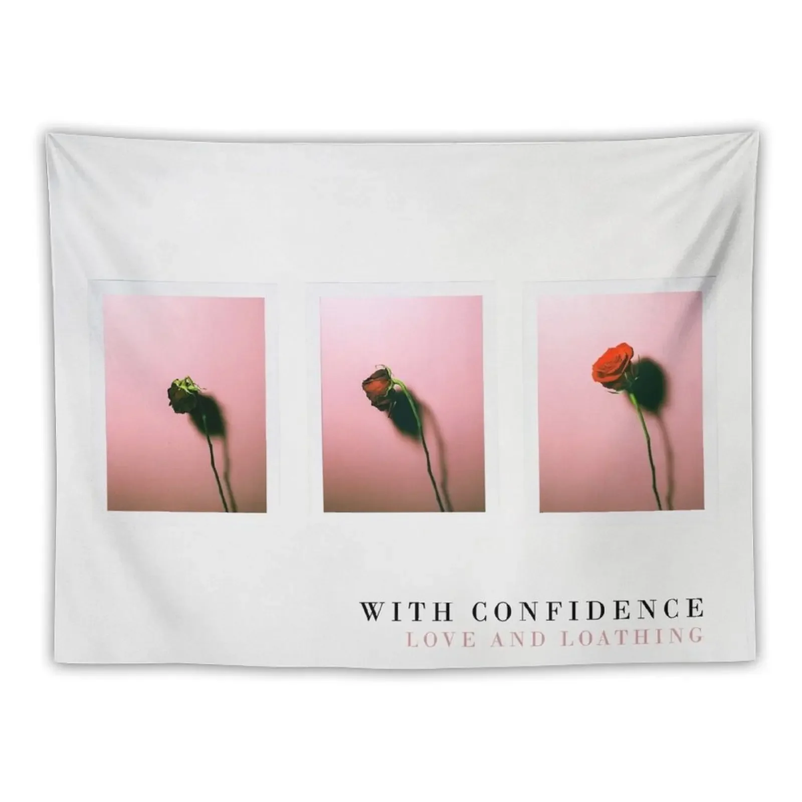 With Confidence Love and Loathing (Wall Flag size) Tapestry Decorations For Your Bedroom For Bedroom Tapestry