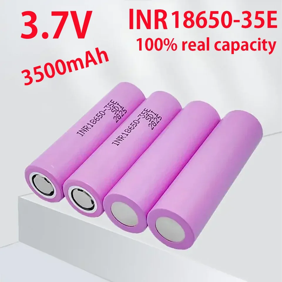 18650 Battery 35E 3.7V 3500mAh Discharge 18650 Li-ion Battery 3.7v INR18650-35E Rechargable Battery for Flashlight