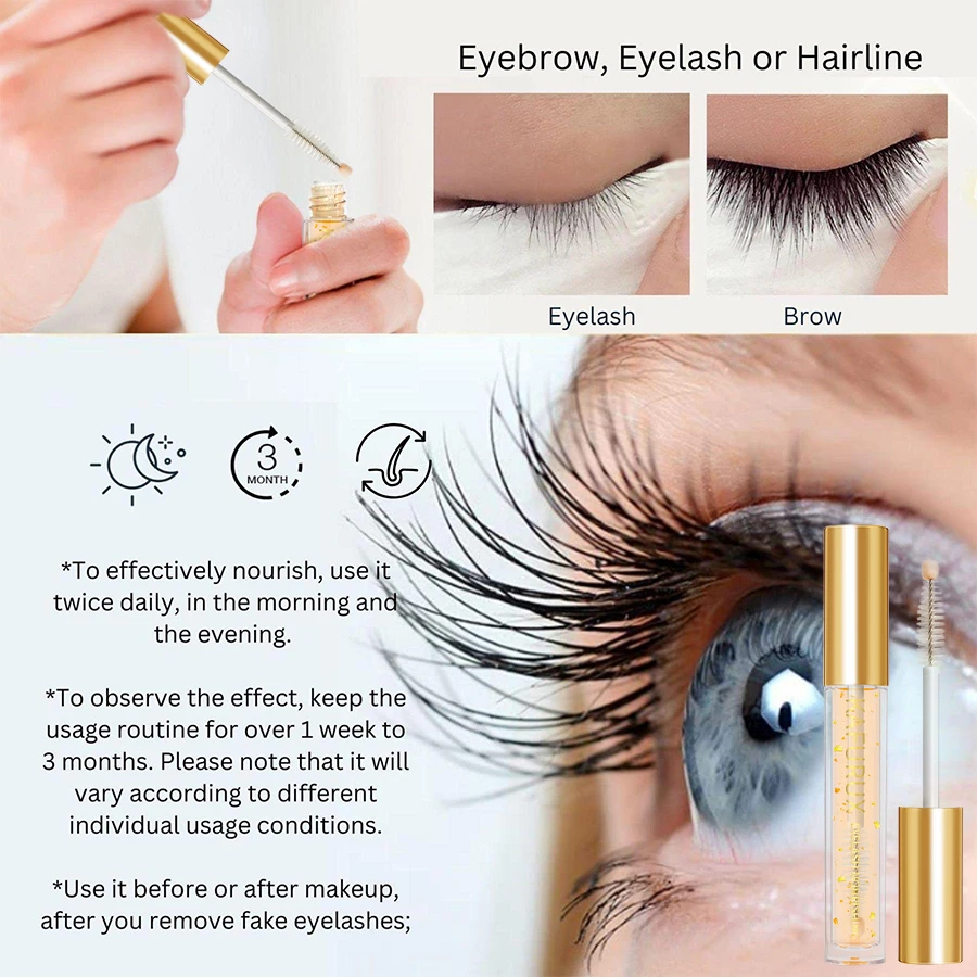 1/2 قطعة مصل مغذي للرموش والحواجب مكونات طبيعية للحواجب الأطول السميكة هدايا مكياج كورية #4