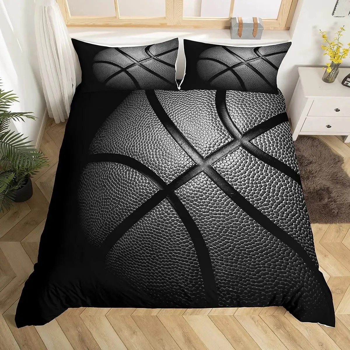 

Soccer Duvet Cover Set Children Boys 3D Printed Football Quilt Cover Sets With 2/3pcs Pillowcases With Zipper Queen Size