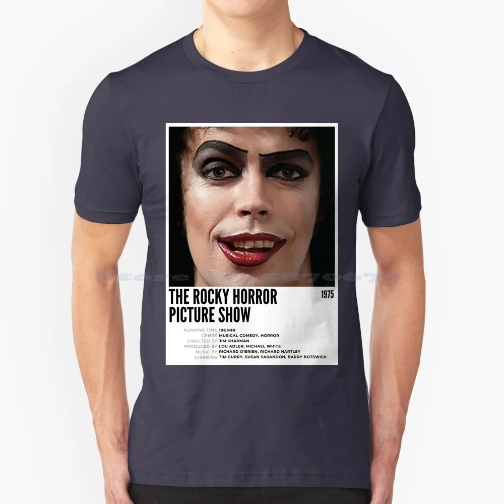 Rocky Horror Picture Show T Shirt 100% Cotton Tee The Rocky Horror Picture Show 1975 70s Cult Classic Transvestite Aliens Tim