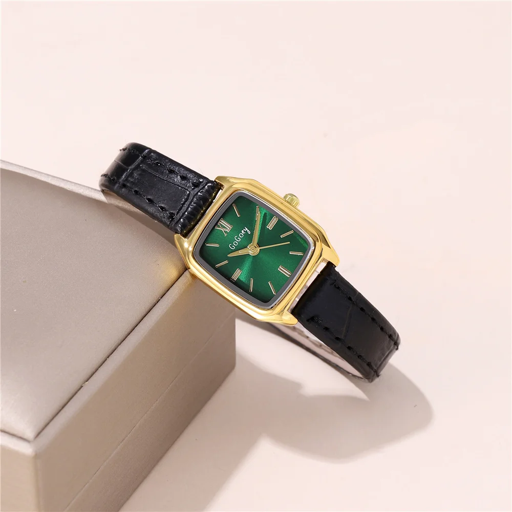 fashion pu leather quartz women ladies casual watch