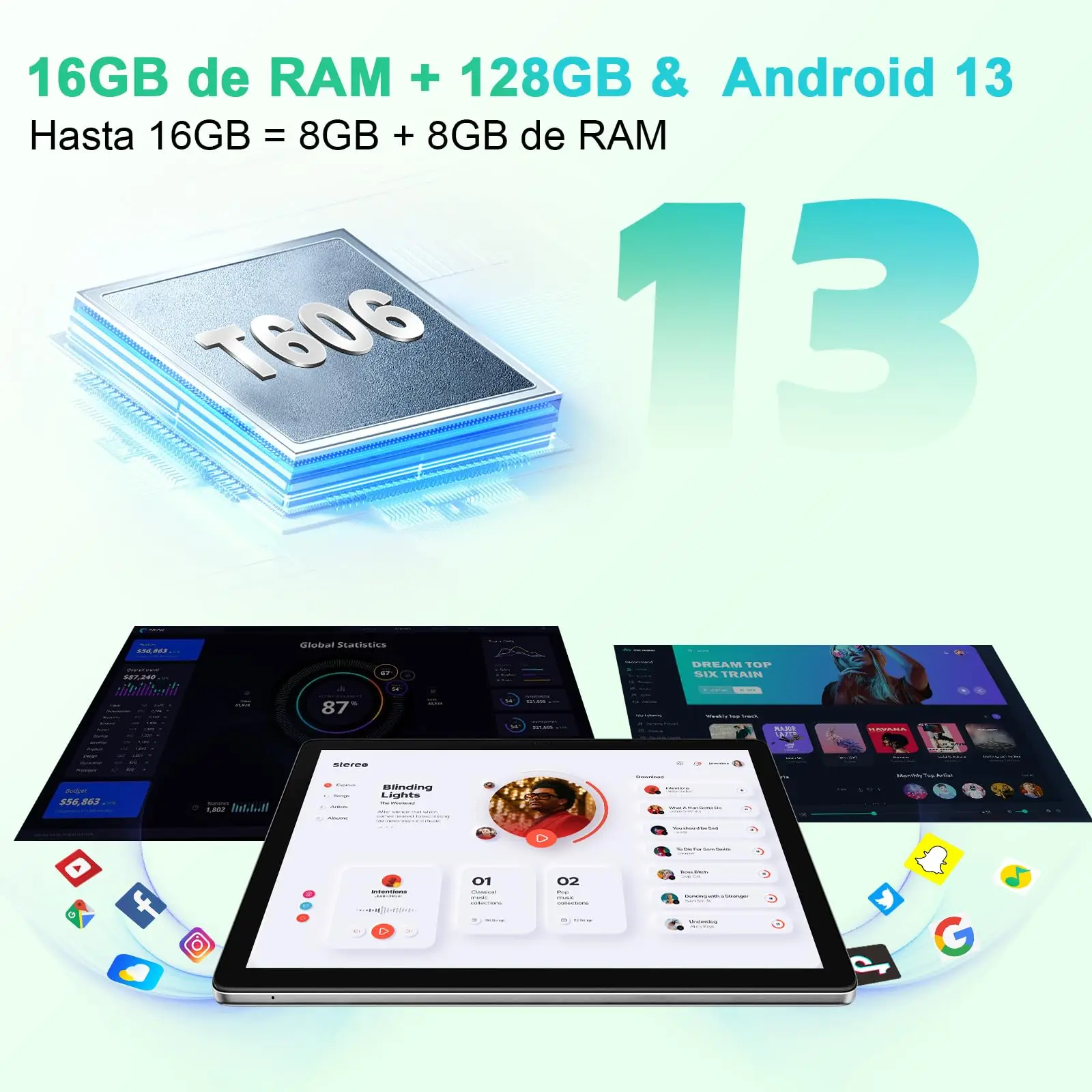 Blackview Tablet Android 13 Tab 80 (2023) 10.1 \