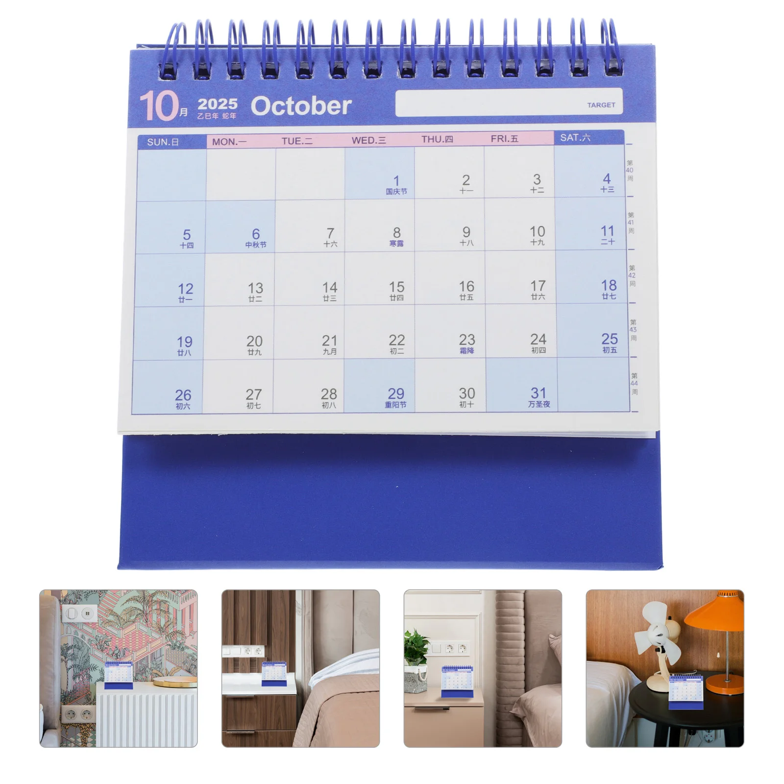 

2025 Desk Calendar Desktop Flip Calendars Office Decor Aesthetic for Paper Academic