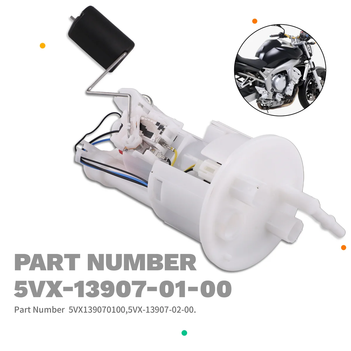 HEIßER Auto Kraftstoff Pumpe Modul Montage 5VX-13907-01-005VX1390701005VX-13907-02-00 für FZ6 YZF