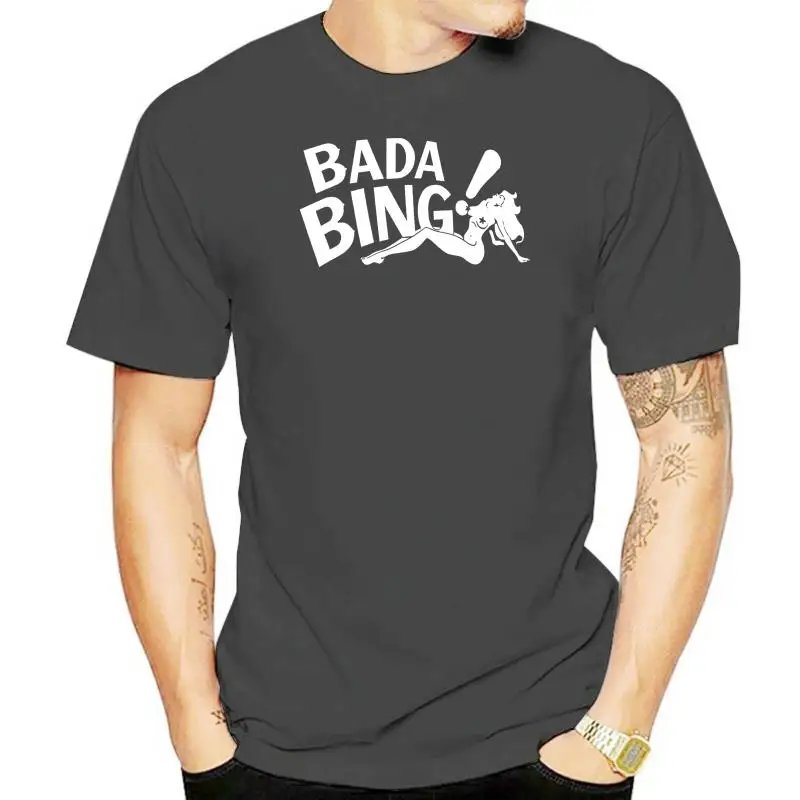 As Seen In The Sopranos T Shirt - Bada Bing! Logo Free UK Postage Cult TV Tshirt Summer Men'S fashion Tee,Comfortable t shirt