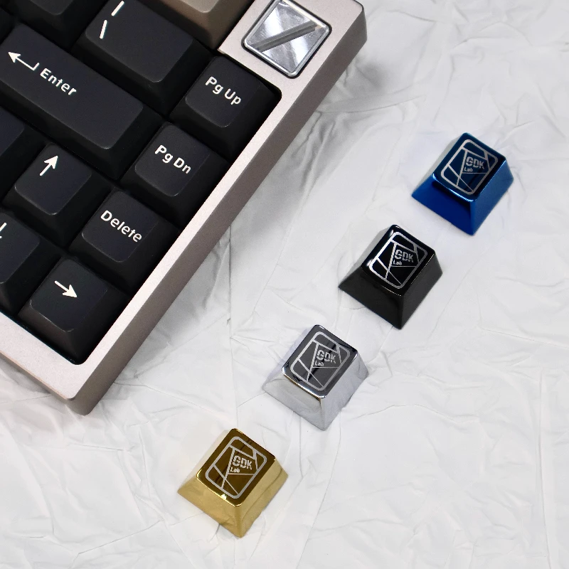 Personalisierte minimalistische Metall-Tastenkappen, individuelle Aluminium-Einzel-ESC-Tastenkappen, CNC-Kirschprofil R4 für mechanische Tastatur-Tastenkappen