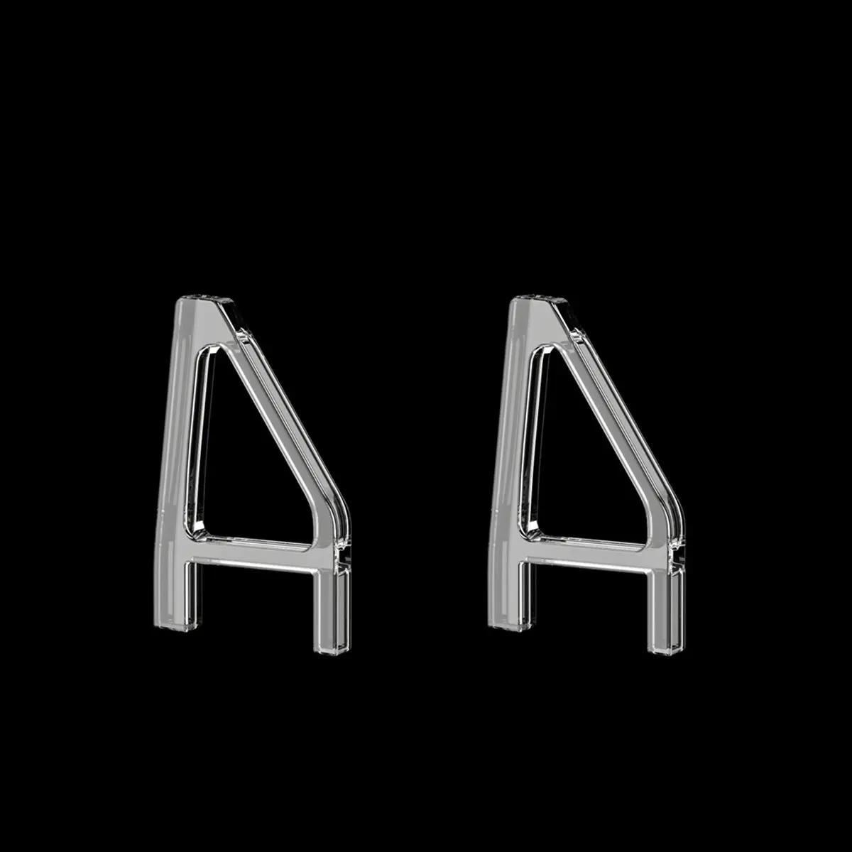 & AT27  2pair Horizontal Holder Bracket for Slim Disc Host Feet Placement Bracket Holder for Console 3D Printed Mini Stand,A