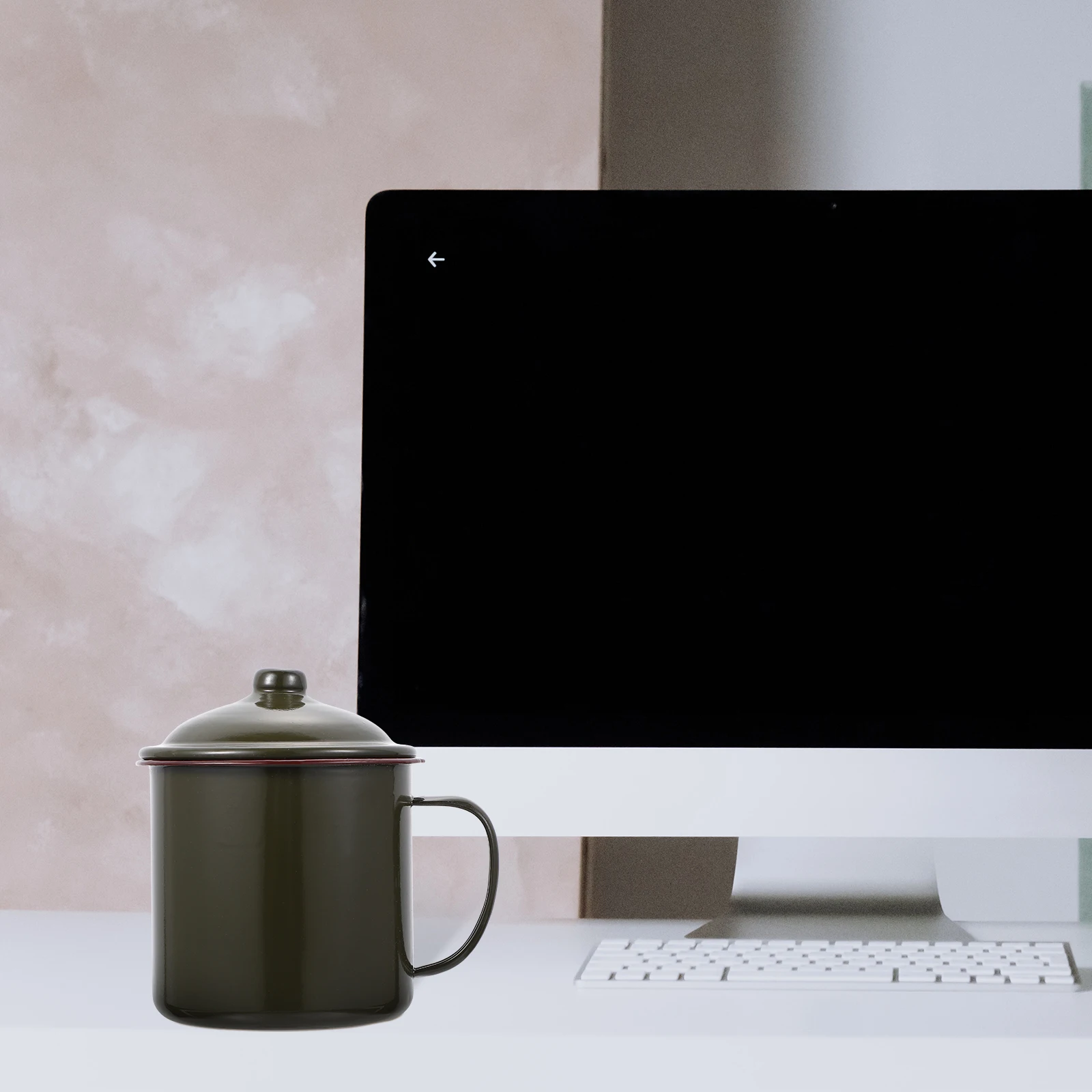 

1 шт., винтажная железная чашка для воды, креативный ретро-китайский стиль для домашнего офиса, кофе, чая, кружка для питья, чашка для воды, поставка для питья