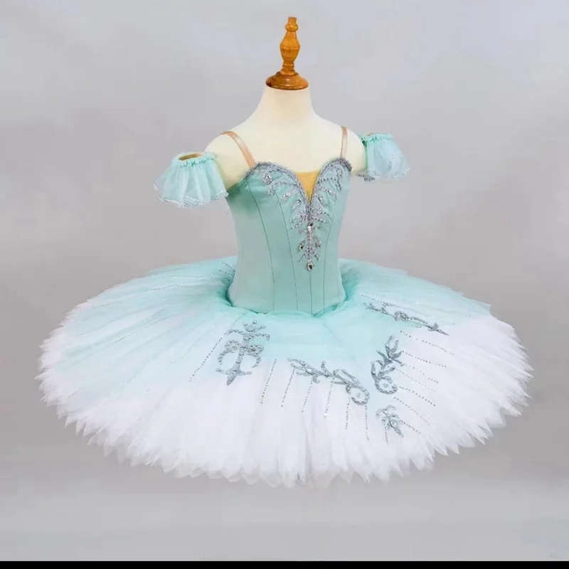 Robe tutu de ballet haut de gamme personnalisée Mizusawa fée solo variation robe de compétition Macaron vert