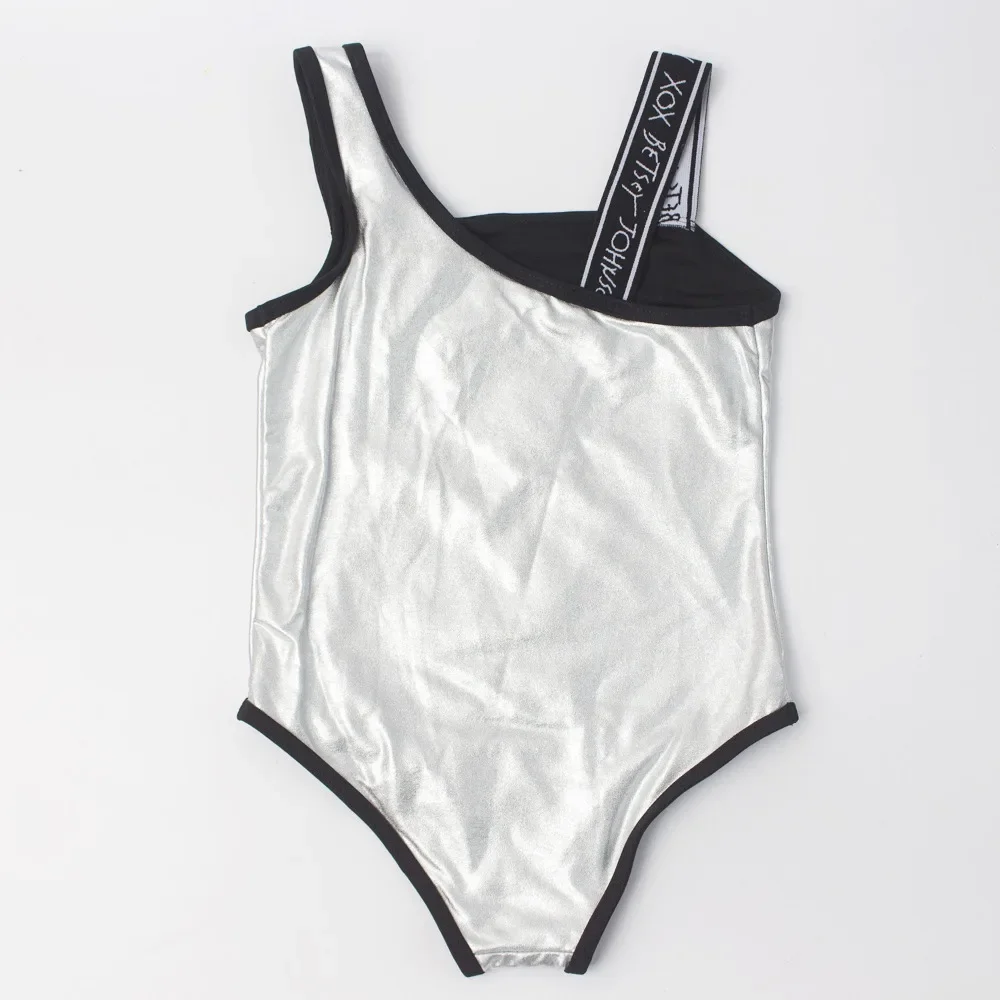 Heart Sequins Baby Girls One Piece Swimsuit Child Bathing Suit 3-8 Years Girl Monokini Kids Simming Suit Children Swimwear