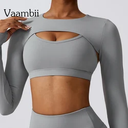 Running Shirt Fitness Tight Woman Work Out Clothing Shawl New Long Sleeve Yoga Tops Sexy Gym Sportswear Yoga Wear For Women