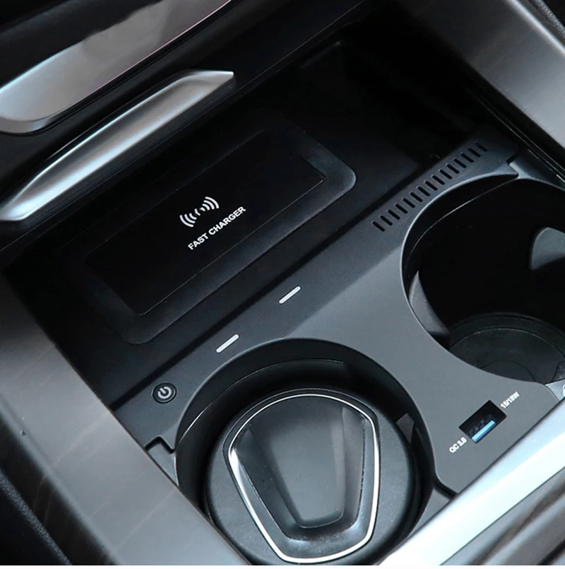 

Автомобильное беспроводное зарядное устройство 15 Вт, быстрое зарядное устройство для телефона, зарядная панель, держатель для телефона для BMW X3 G01 X4 G02 2019-2023