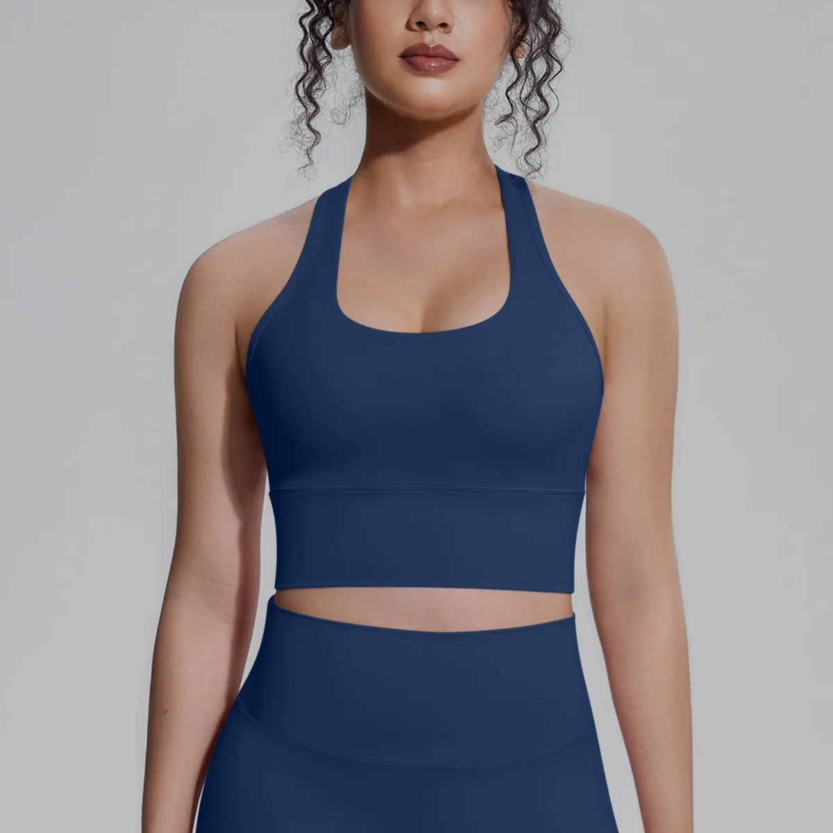 Women's Fitness Running Workout Gym Push Up Sports Bra Tank Top Vest Underwear Racerback Longline Padded Slim Fit Crop Top