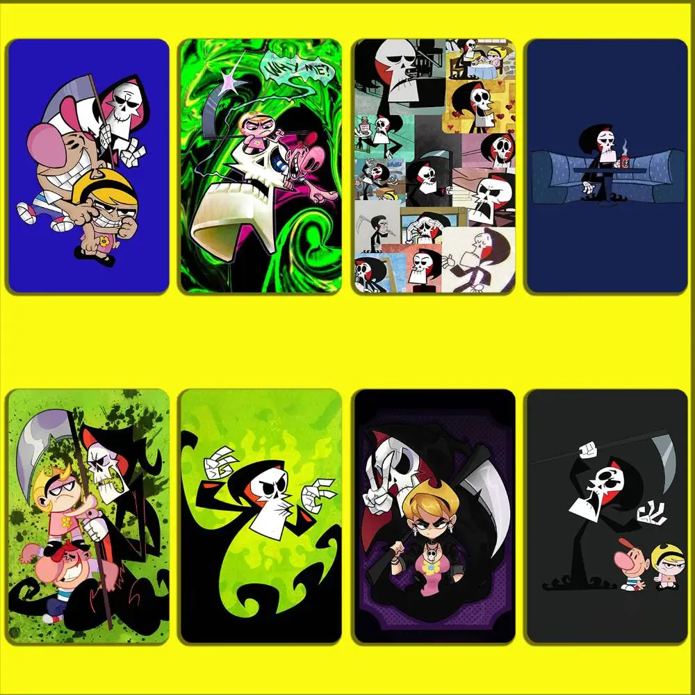 

Card Stickers For Debit Bank Credit Cards Metro Bus Pass Sticker Decoration G-Grim Adventures Billy Mandy Cover Skin